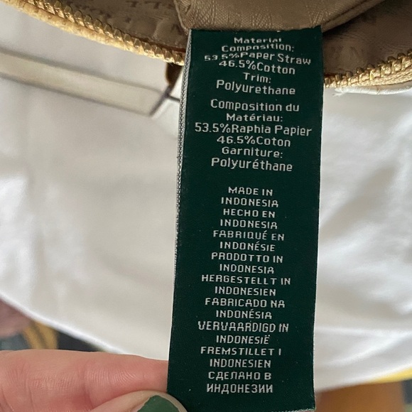 Lauren Ralph Lauren White and Tan Tote Bag - Picture 9 of 10